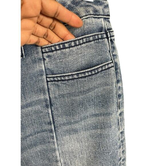 Hidden Jeans Women Size 29 Seam Detail Slit Pockets Med Wash Boho Hippie - Picture 4 of 10